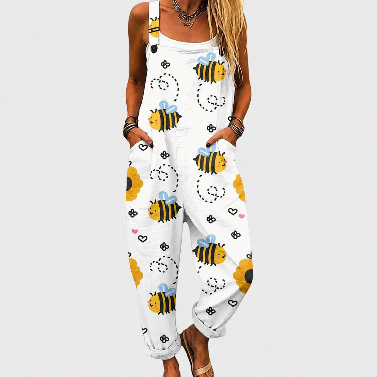 Bequemer bedruckter Jumpsuit
