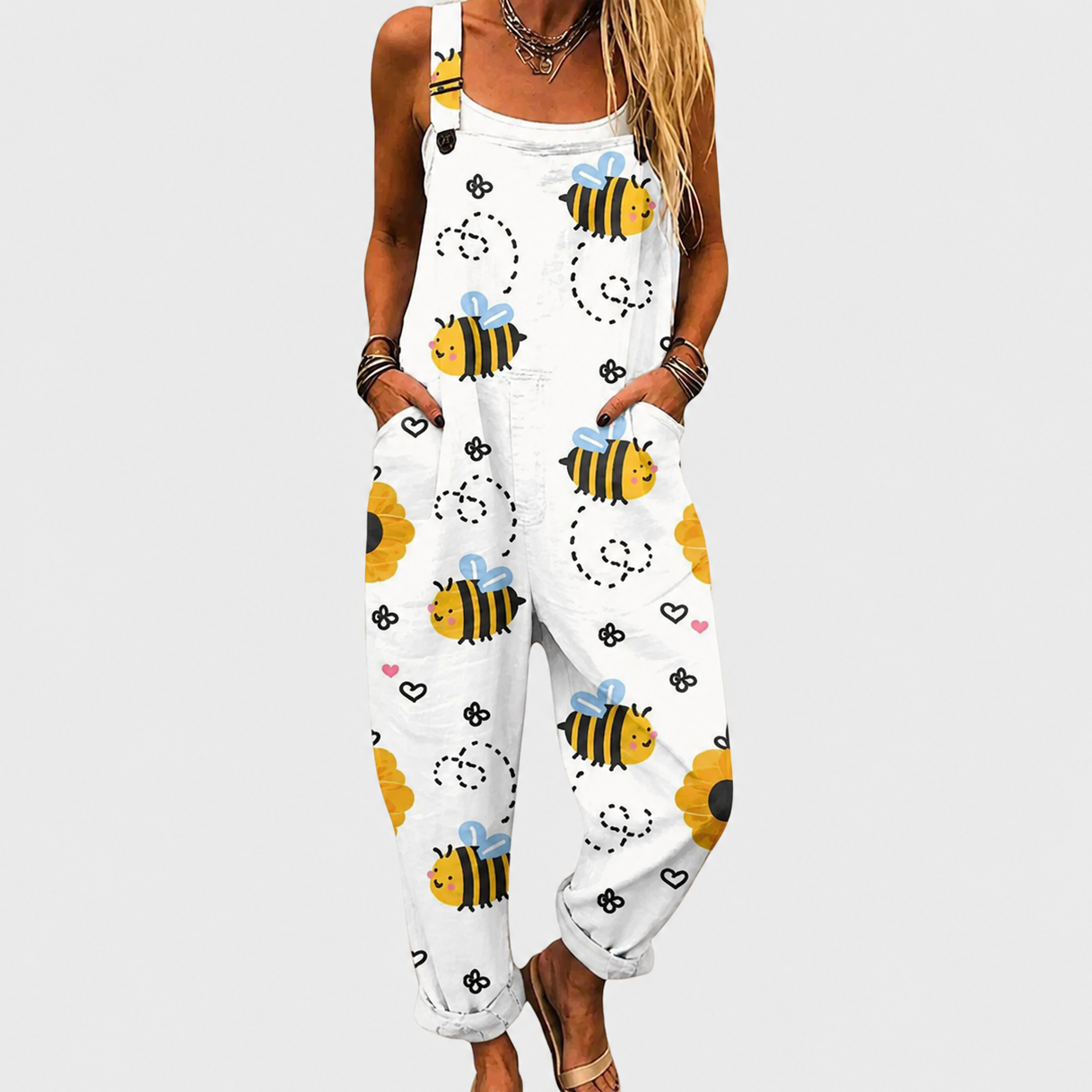 Bequemer bedruckter Jumpsuit