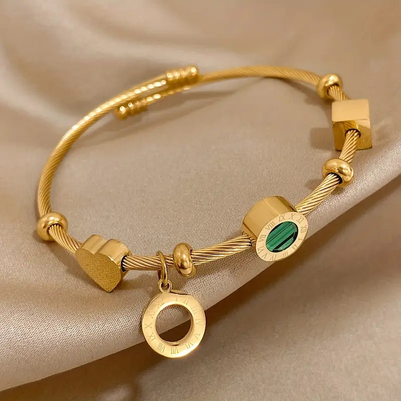 Emerald-Look Armband – Ansicht 2