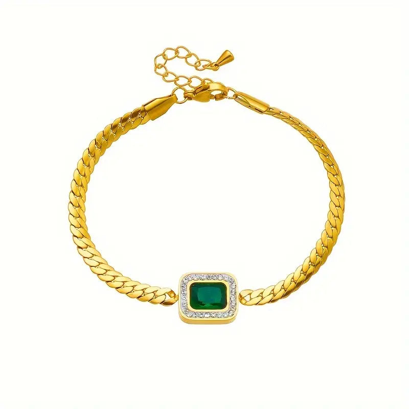 Emerald-Look Armband – Ansicht 7