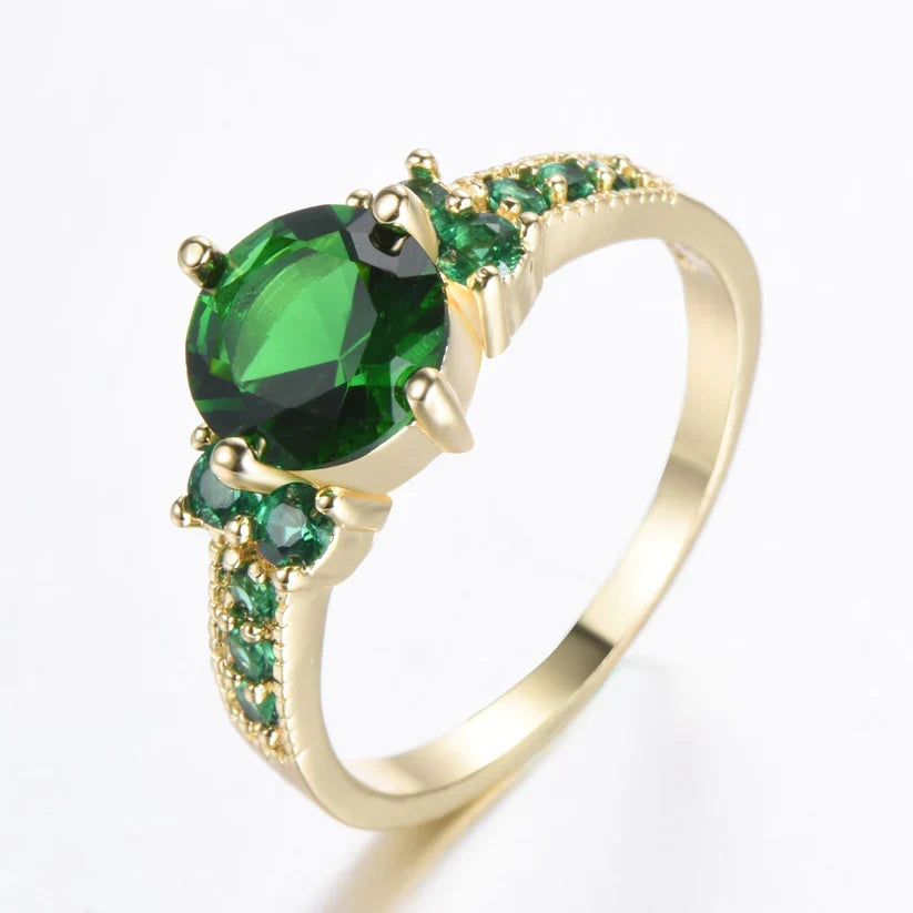 Emerald-Look Ring – Ansicht 2