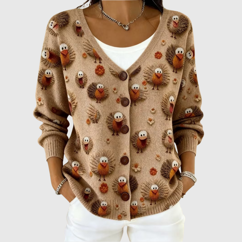 Ramona Strickjacke mit Knöpfen