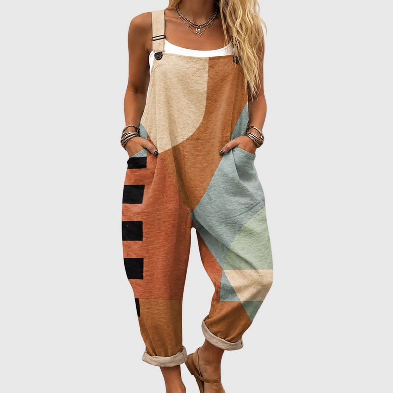 Moderner Patch-Jumpsuit