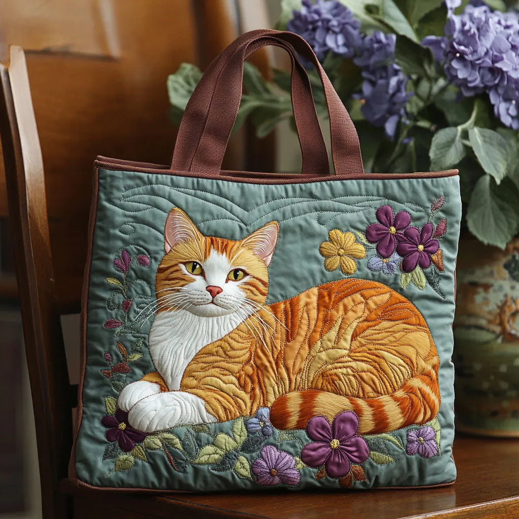 Shopper Orange Katze – Ansicht 2