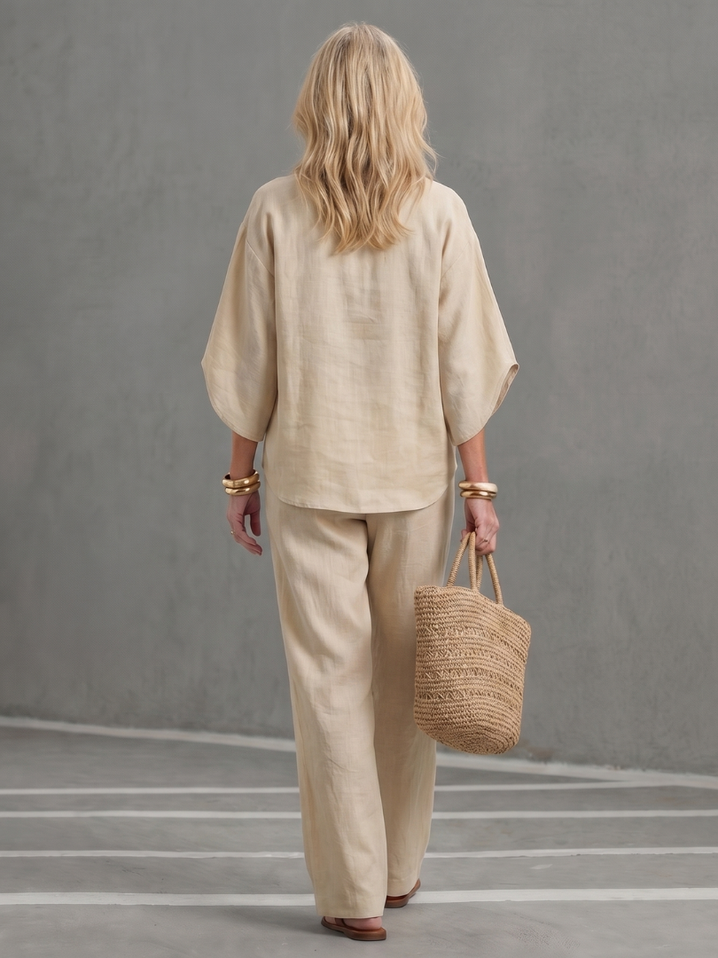 Amity | Set aus Tunika mit Knopfleiste und Hose
