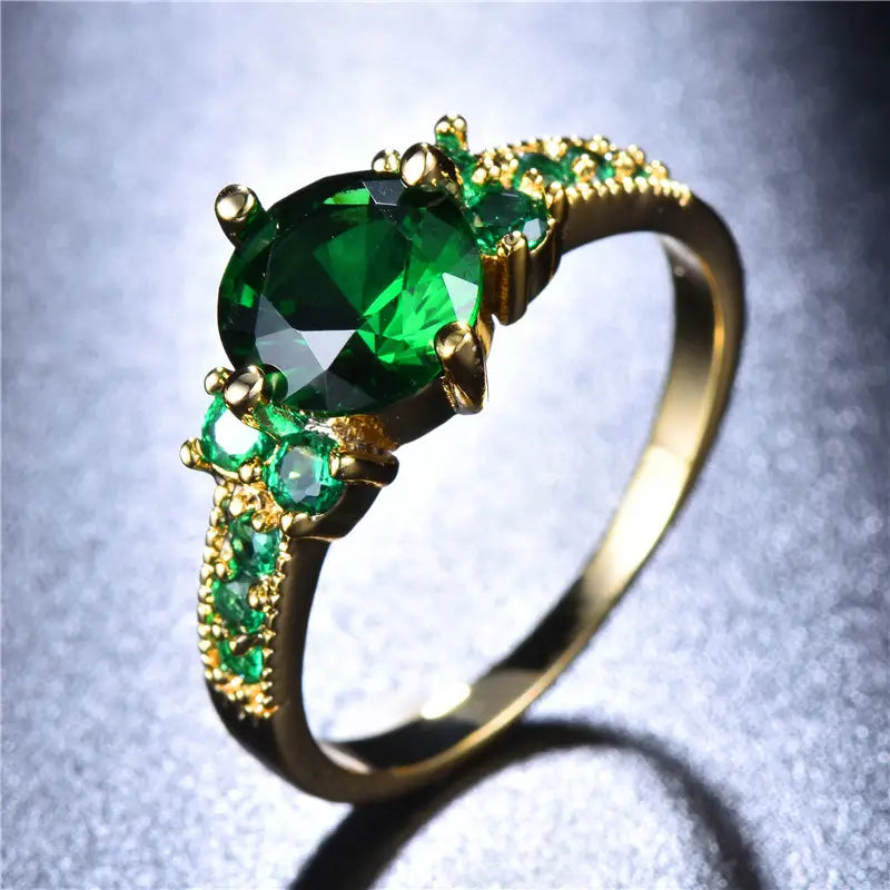 Emerald-Look Ring – Ansicht 3