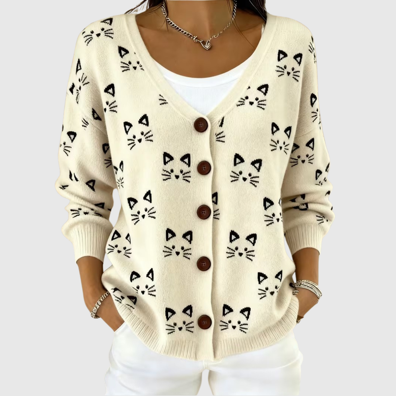 Adele Strickjacke mit Knöpfen