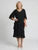 Thalassa | Midi-Wickelkleid mit V-Ausschnitt und Kurzarm