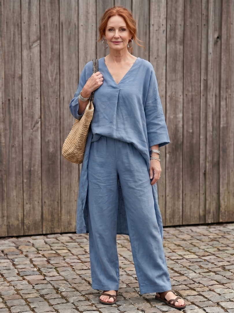 Onyx | Set aus lockerer Tunika und weiter Hose