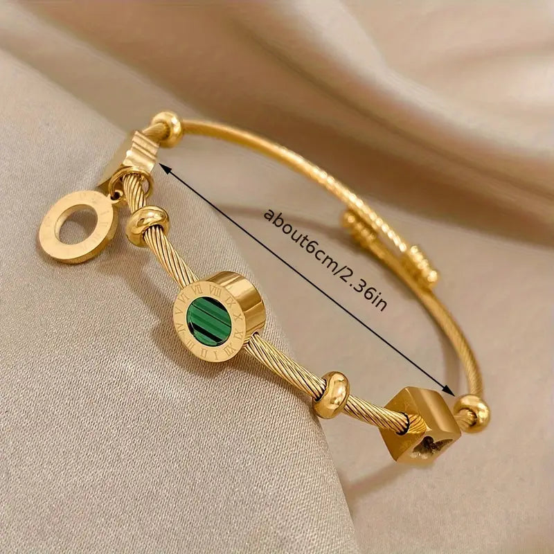 Emerald-Look Armband – Ansicht 8