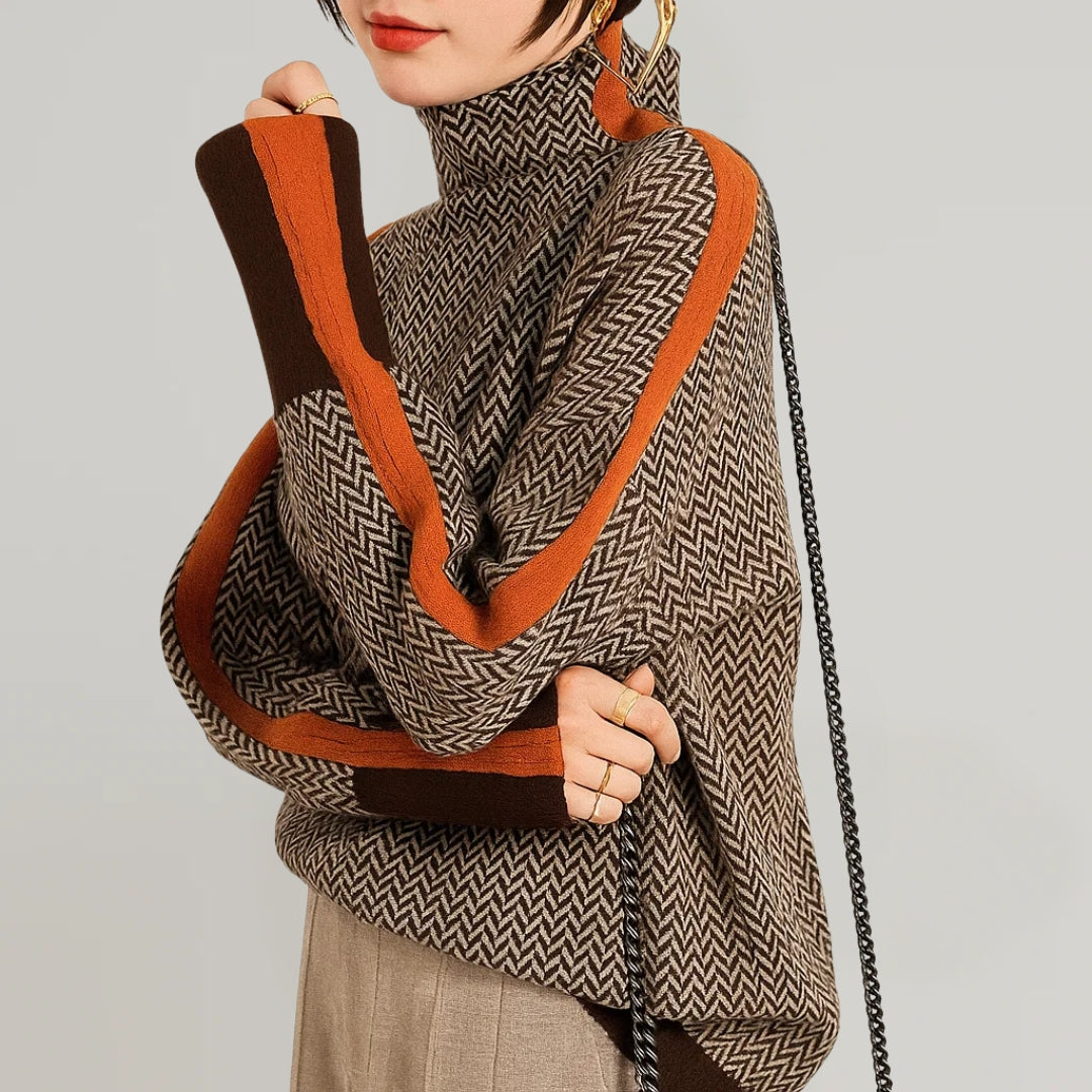 Martina Pullover mit hohem Kragen – Ansicht 2
