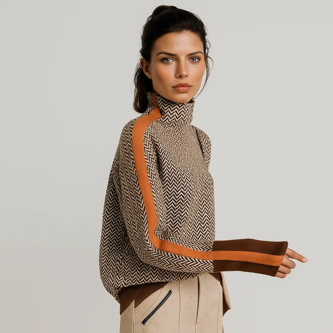 Martina Pullover mit hohem Kragen – Ansicht 7