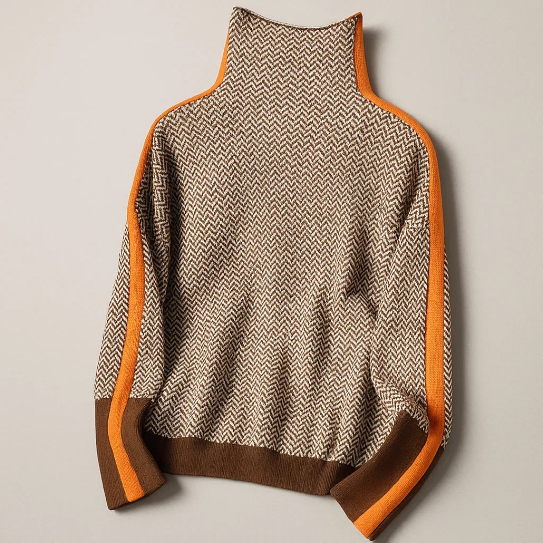 Martina Pullover mit hohem Kragen – Ansicht 3