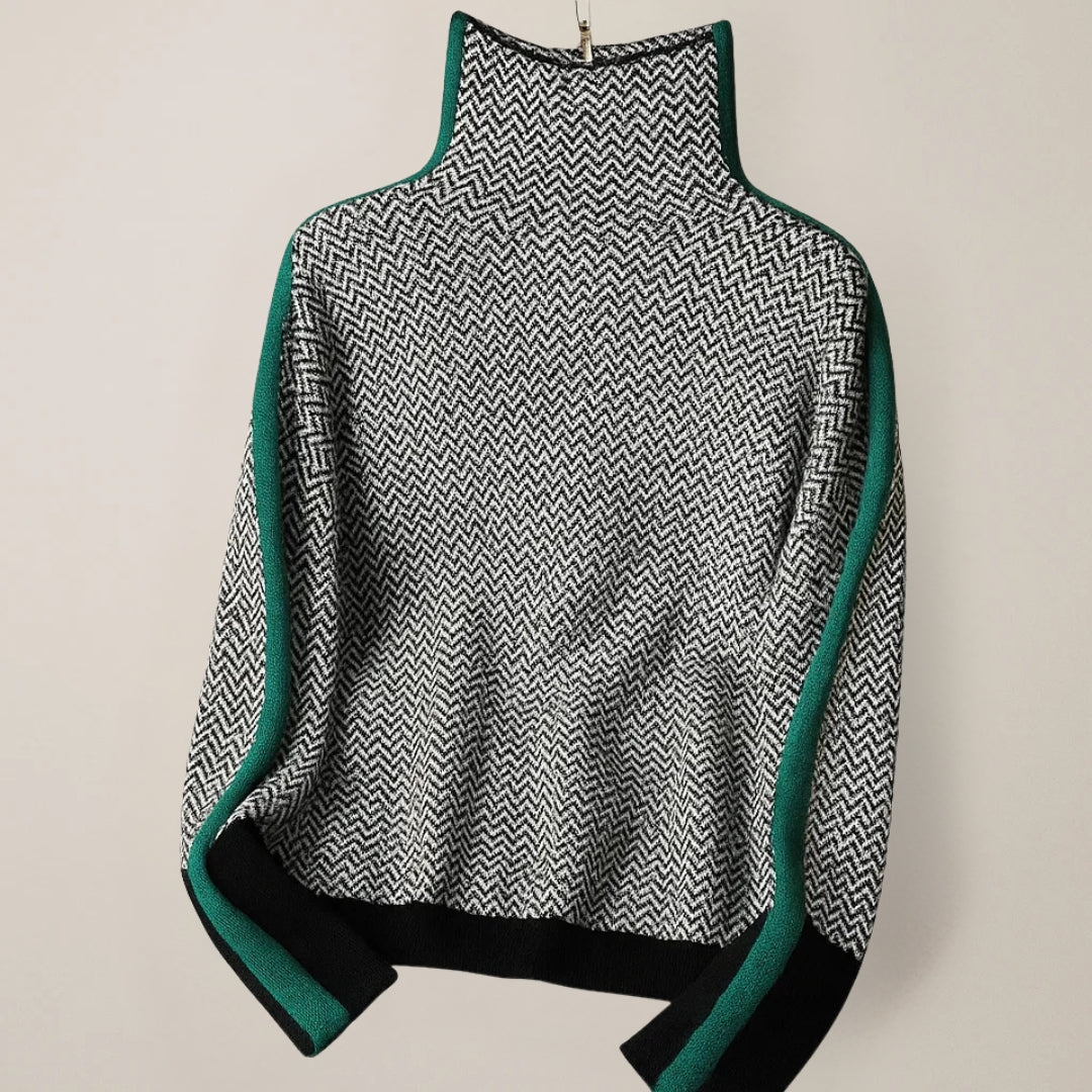 Martina Pullover mit hohem Kragen – Ansicht 4