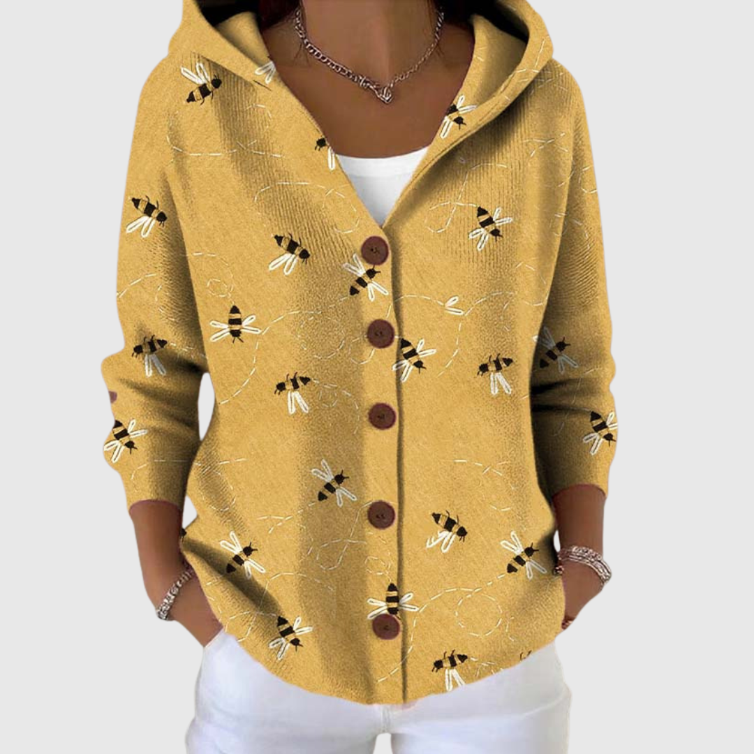 Isabella Strickjacke mit Kapuze
