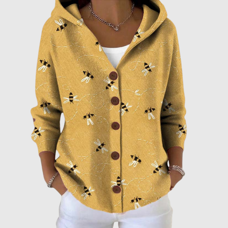 Isabella Strickjacke mit Kapuze