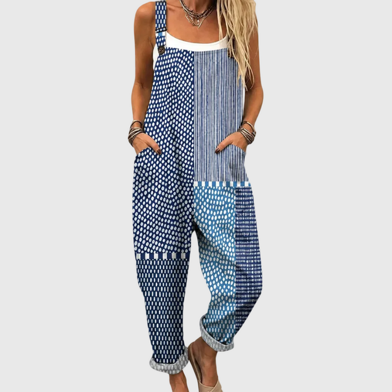 Bequemer bedruckter Jumpsuit