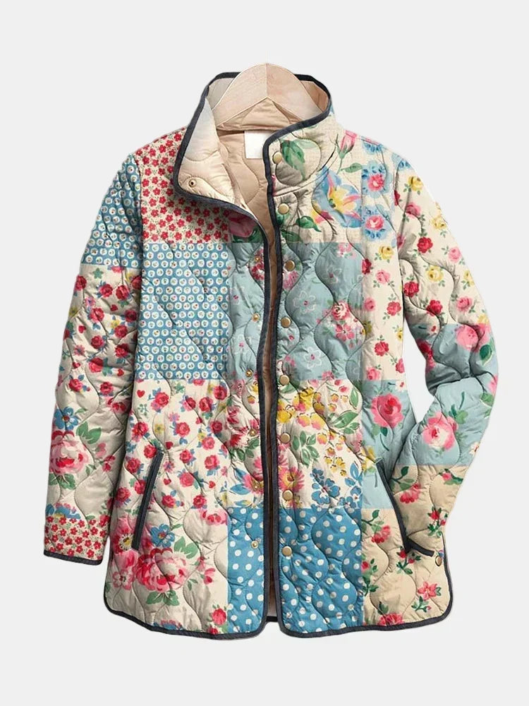 Zarae Blumen-Steppjacke – Ansicht 7