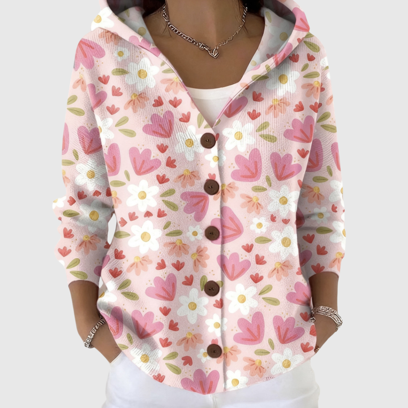 Elsa Strickjacke mit Kapuze
