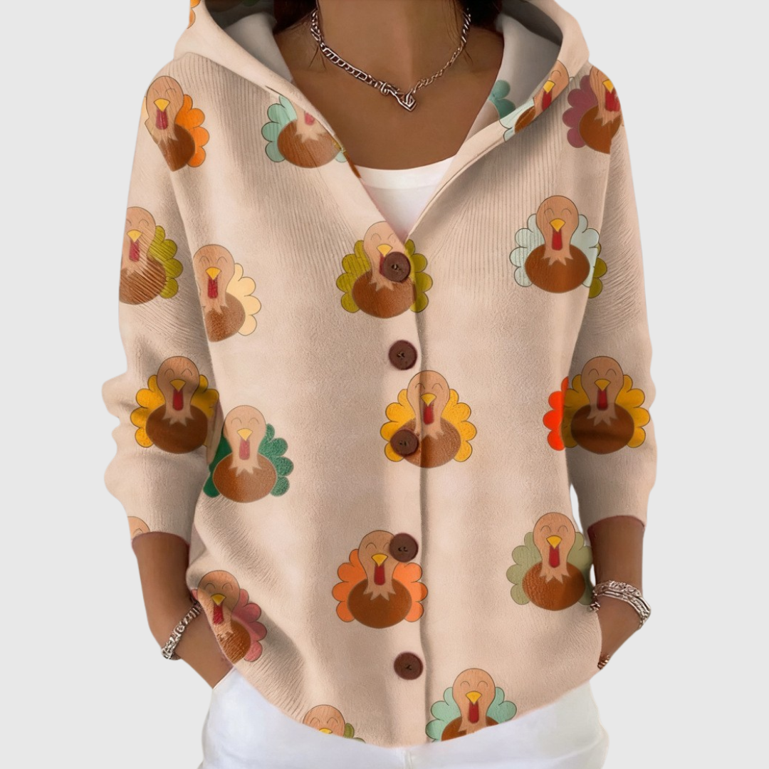Pierina Strickjacke mit Kapuze