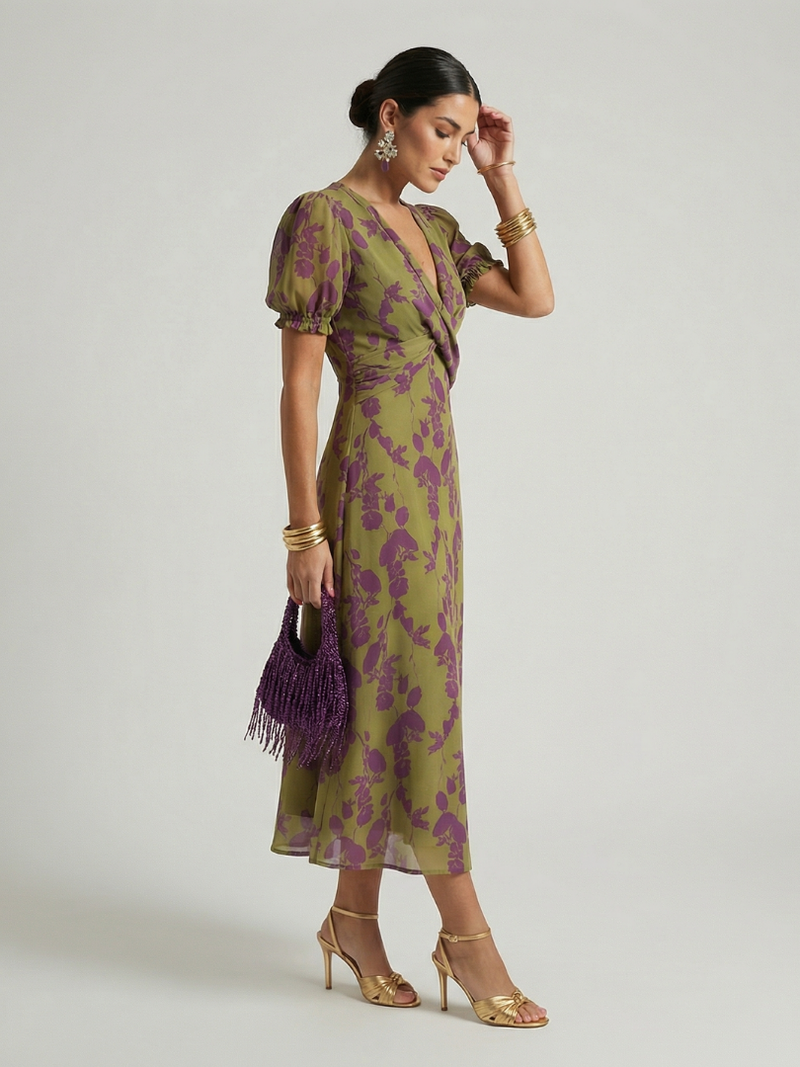 Virel | Lässiges Midikleid mit Blumenmuster