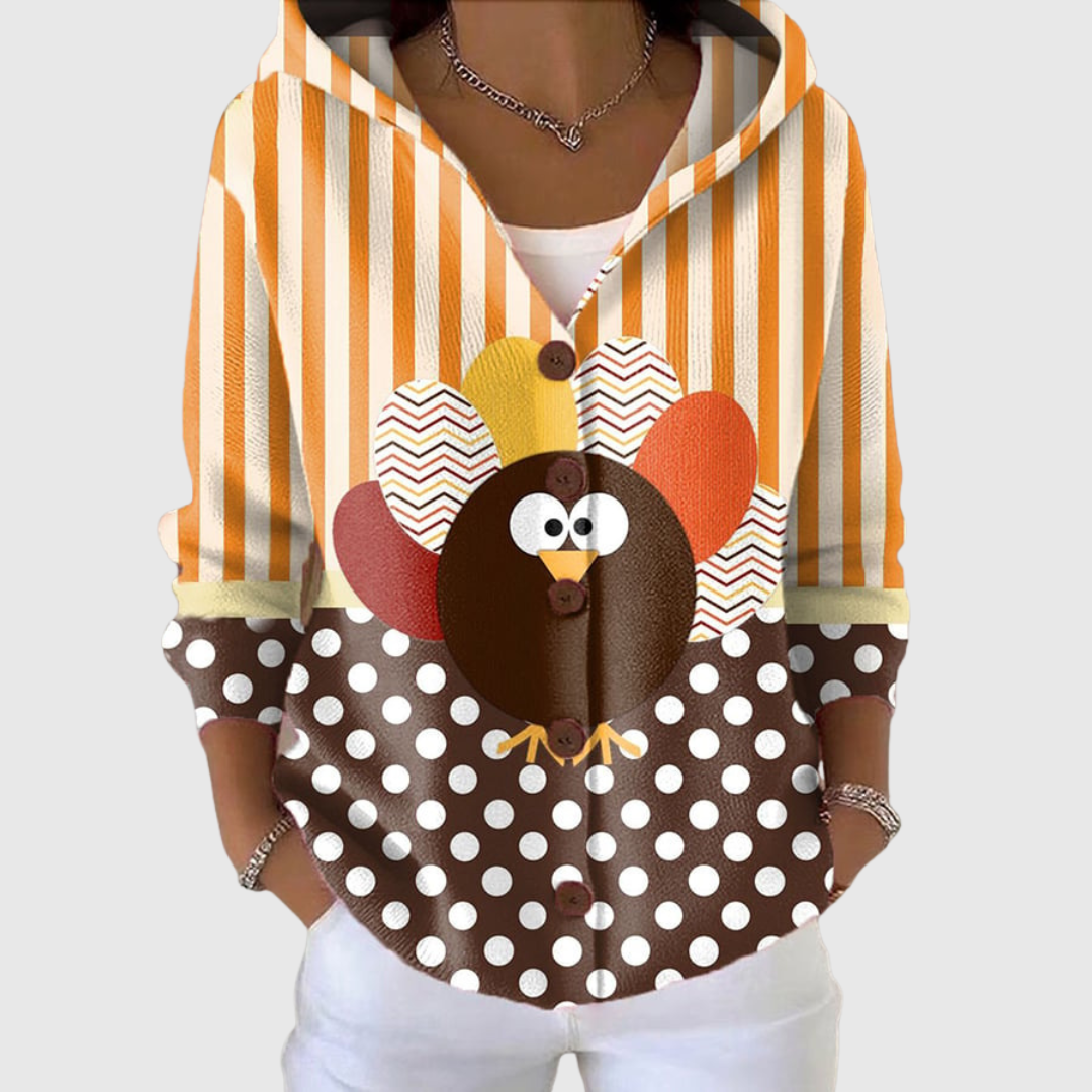 Alba Strickjacke mit Kapuze
