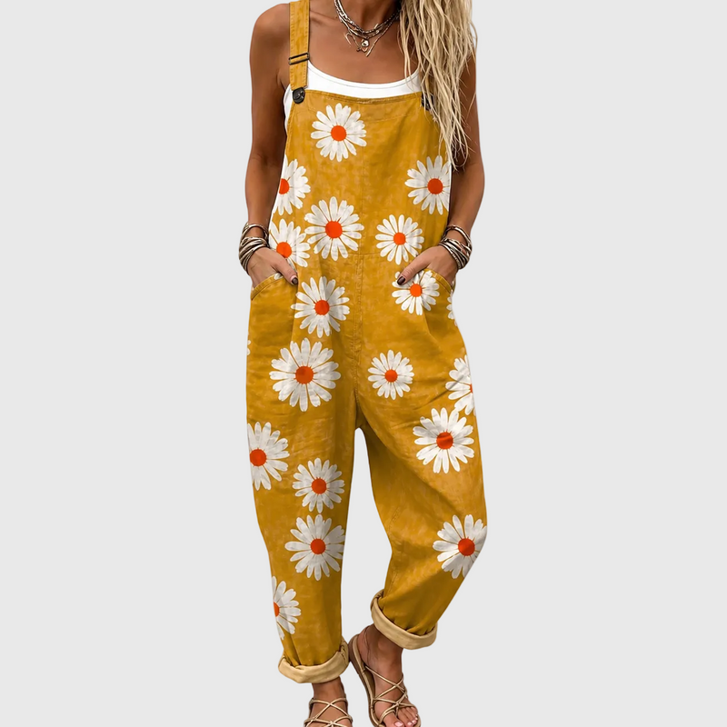 Weicher Gänseblümchen-Jumpsuit