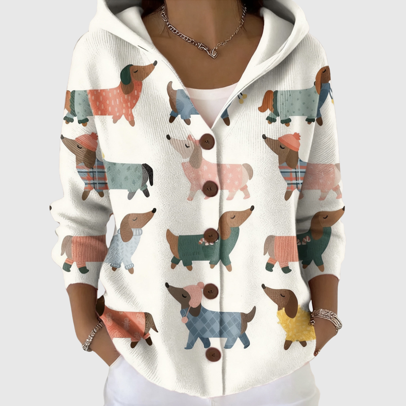 Neve Strickjacke mit Kapuze