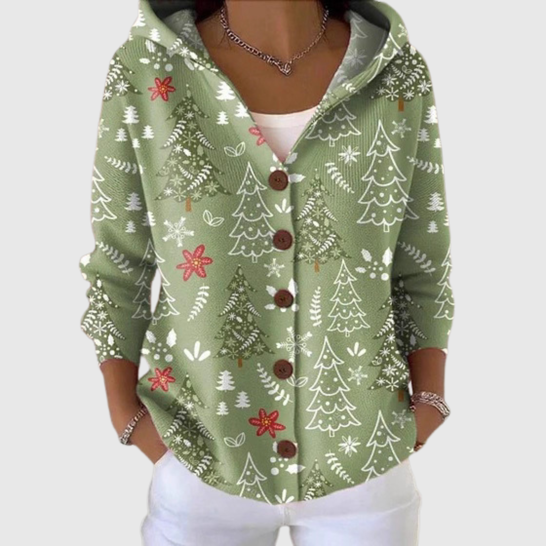 Chiara Strickjacke mit Kapuze