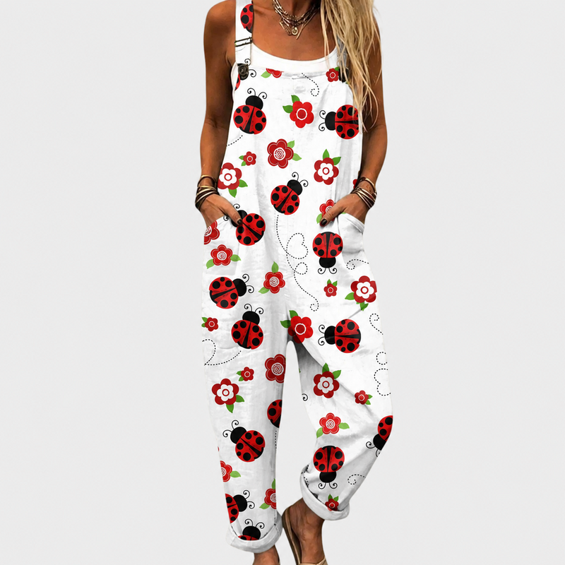Bequemer bedruckter Jumpsuit