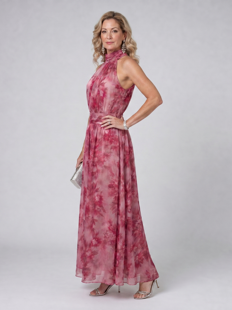 Avien | Weiches Midikleid mit Neckholder-Ausschnitt