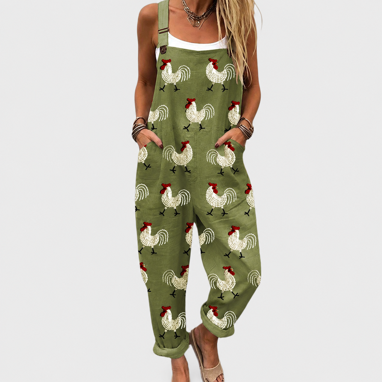 Bequemer bedruckter Jumpsuit
