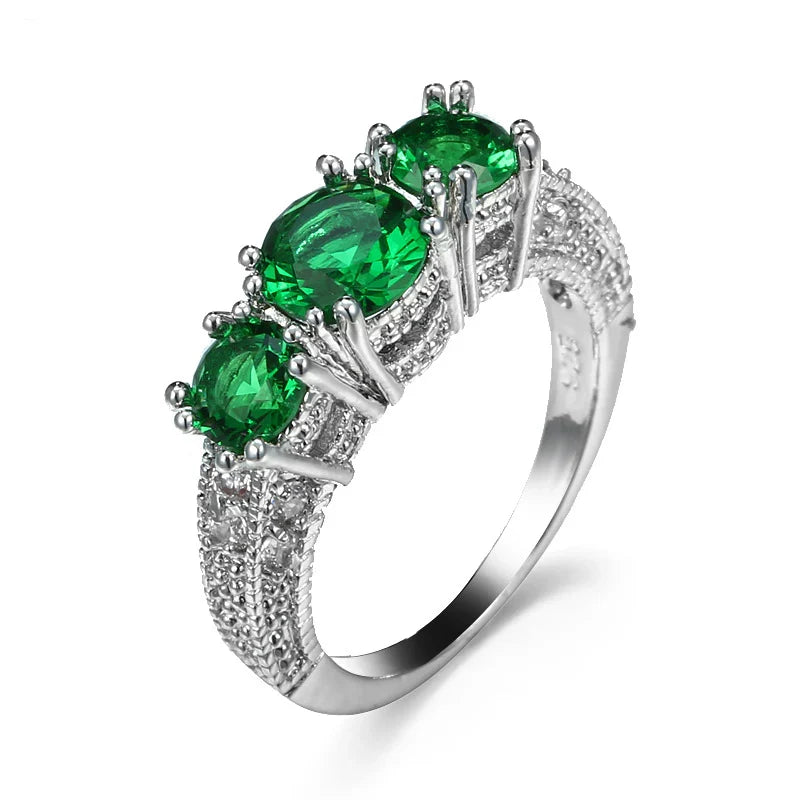 Emerald-Look Ring