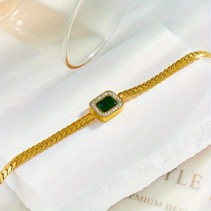 Emerald-Look Armband – Ansicht 6