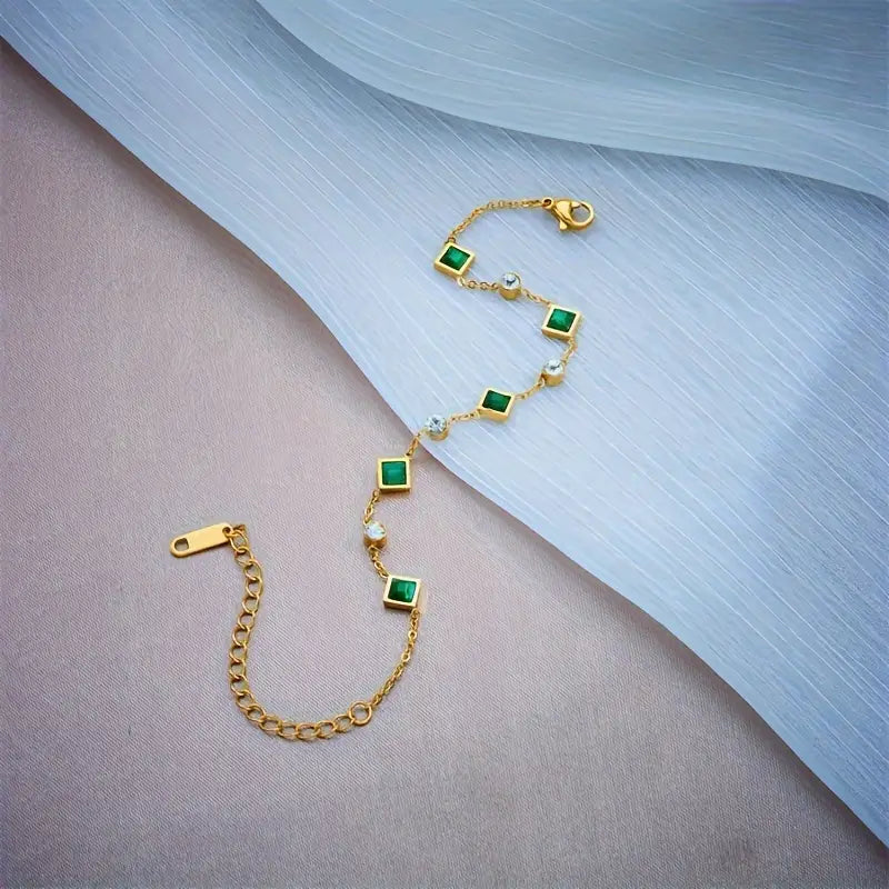 Emerald-Look Armband – Ansicht 4