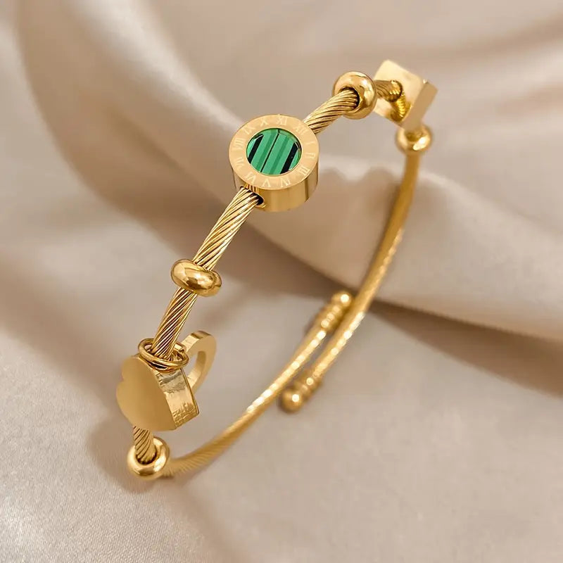 Emerald-Look Armband – Ansicht 6