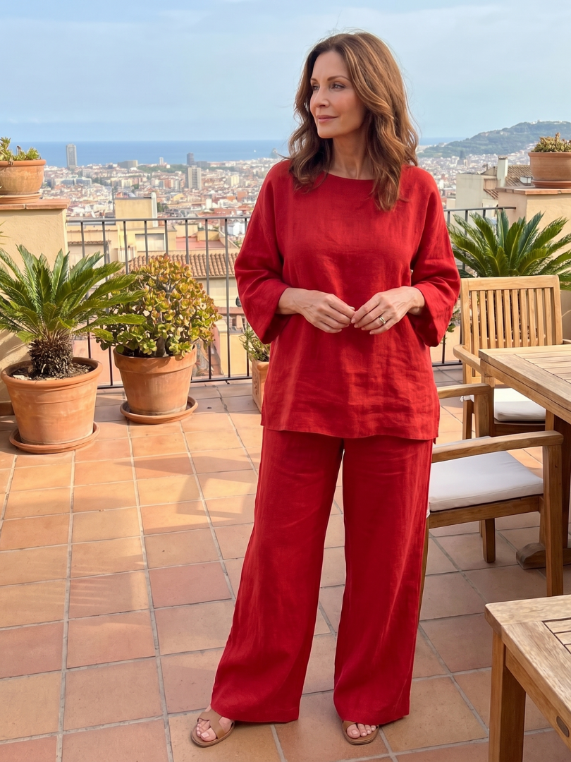 Prue | Set aus Oversize-Tunika und weiter Hose