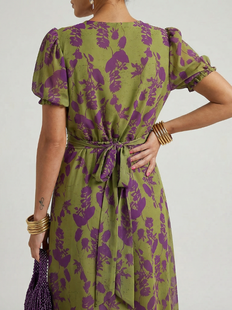 Virel | Lässiges Midikleid mit Blumenmuster