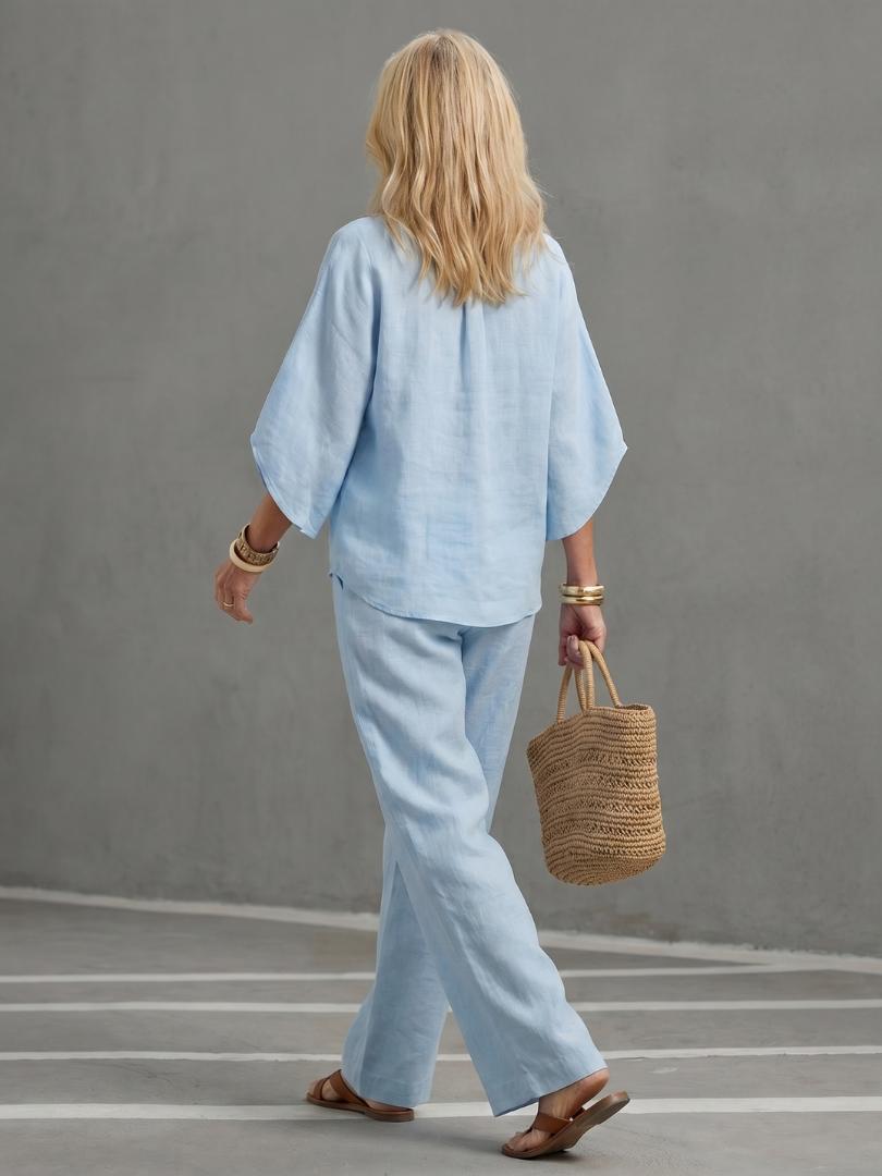 Amity | Set aus Tunika mit Knopfleiste und Hose