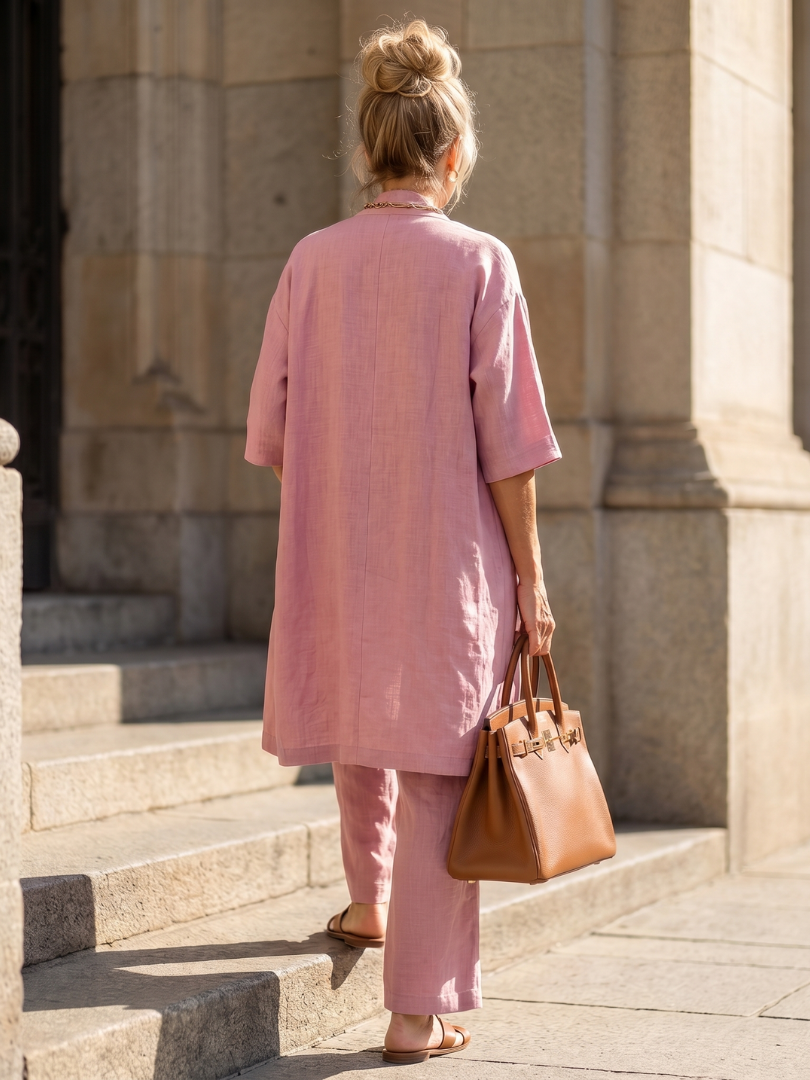 Yael | Dreiteiliges Set mit lockerem Top und Hose