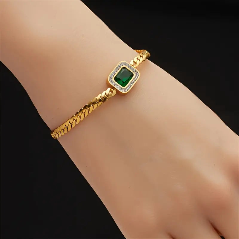 Emerald-Look Armband – Ansicht 4