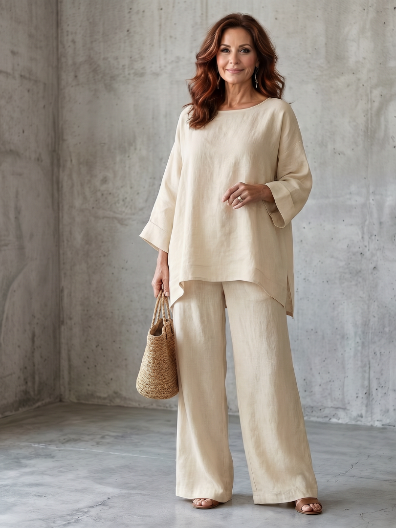 Prue | Set aus Oversize-Tunika und weiter Hose