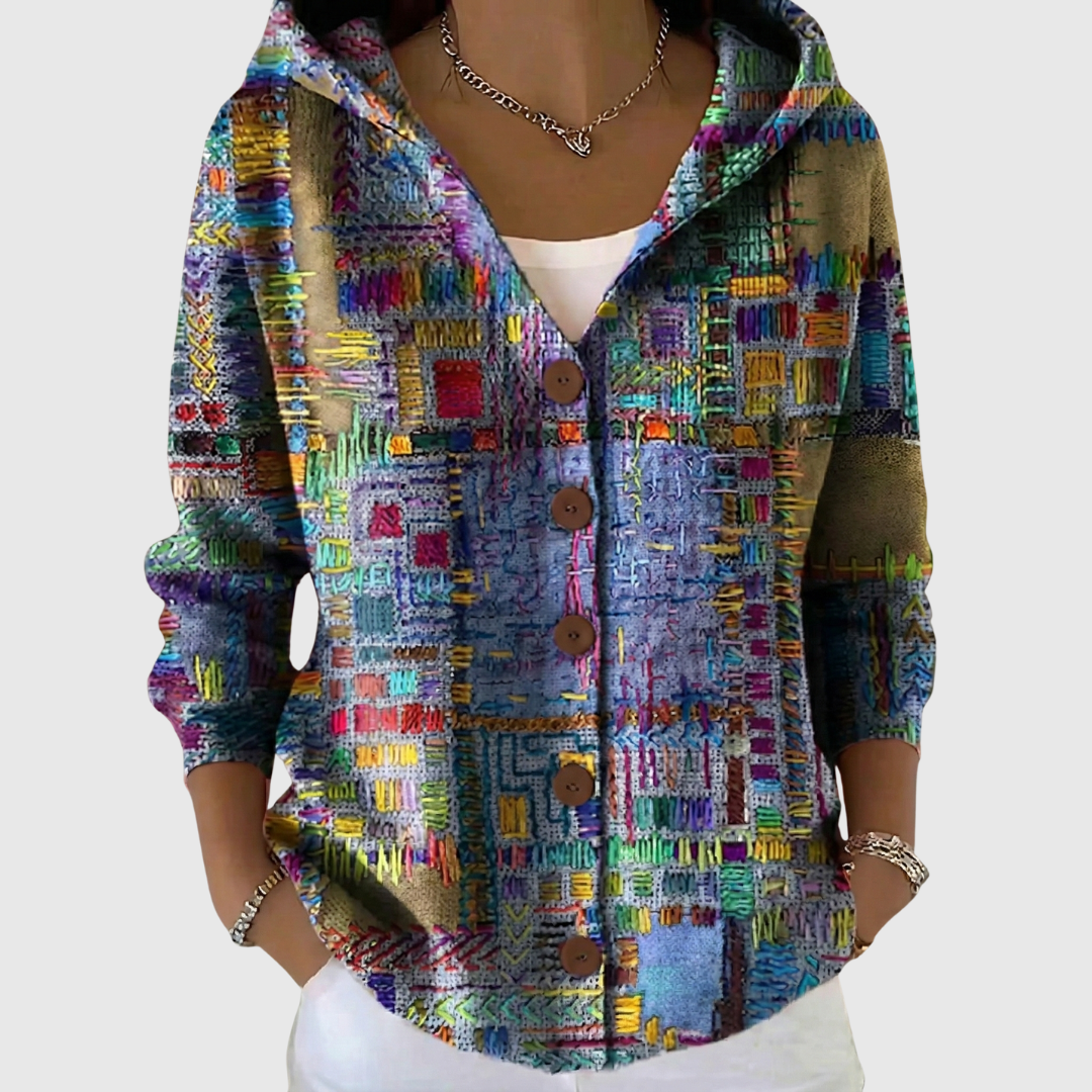 Marinella Strickjacke mit Kapuze – Ansicht 8