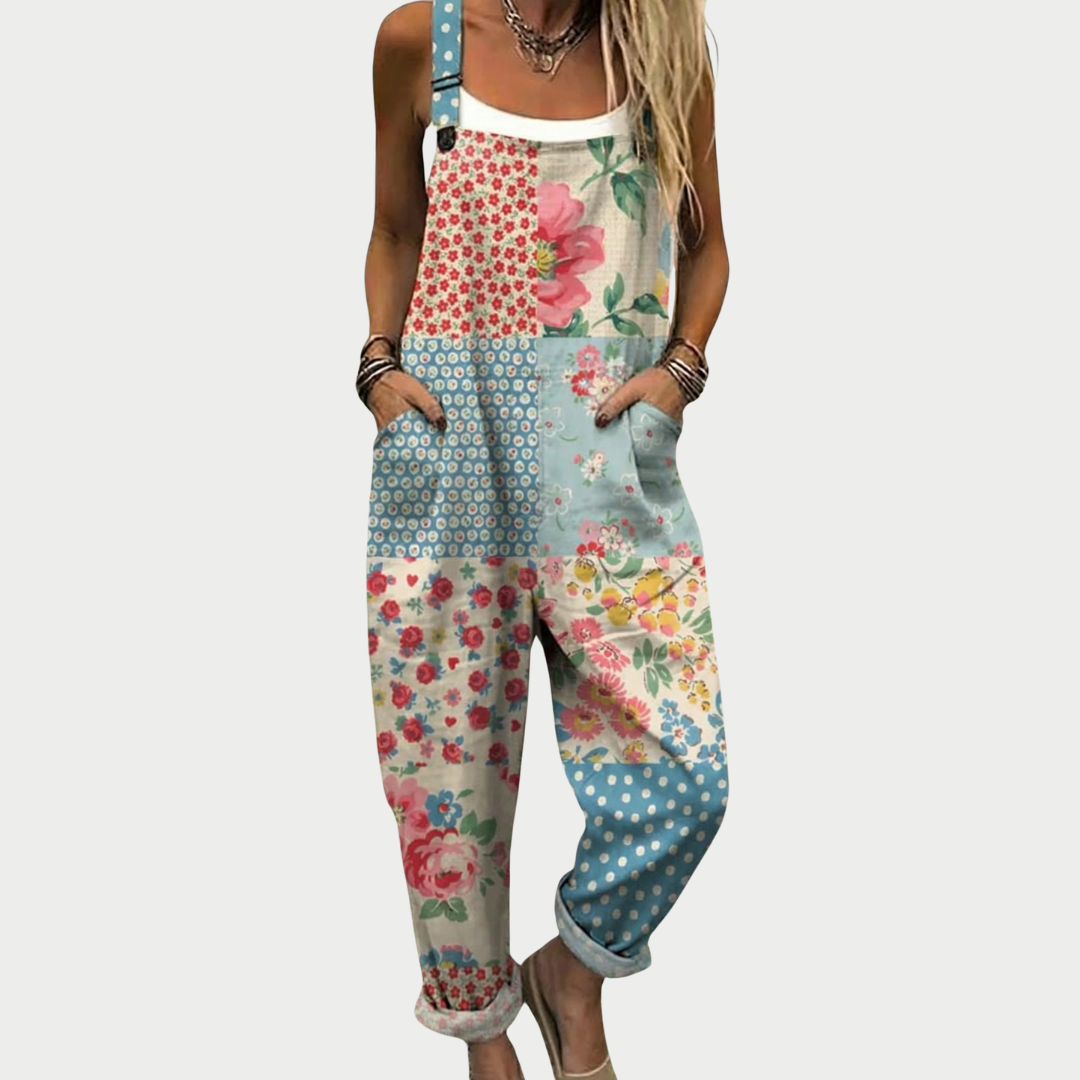Bequeme bedruckte Latzhose