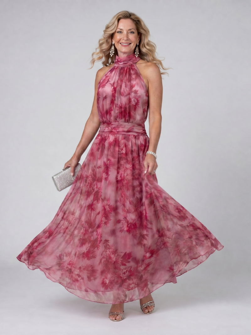 Avien | Weiches Midikleid mit Neckholder-Ausschnitt
