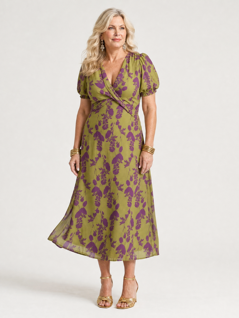Virel | Lässiges Midikleid mit Blumenmuster