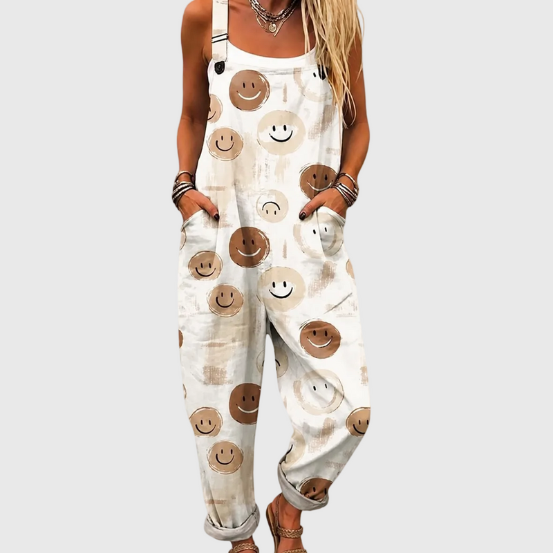 Beige Latzhose Sorrisi