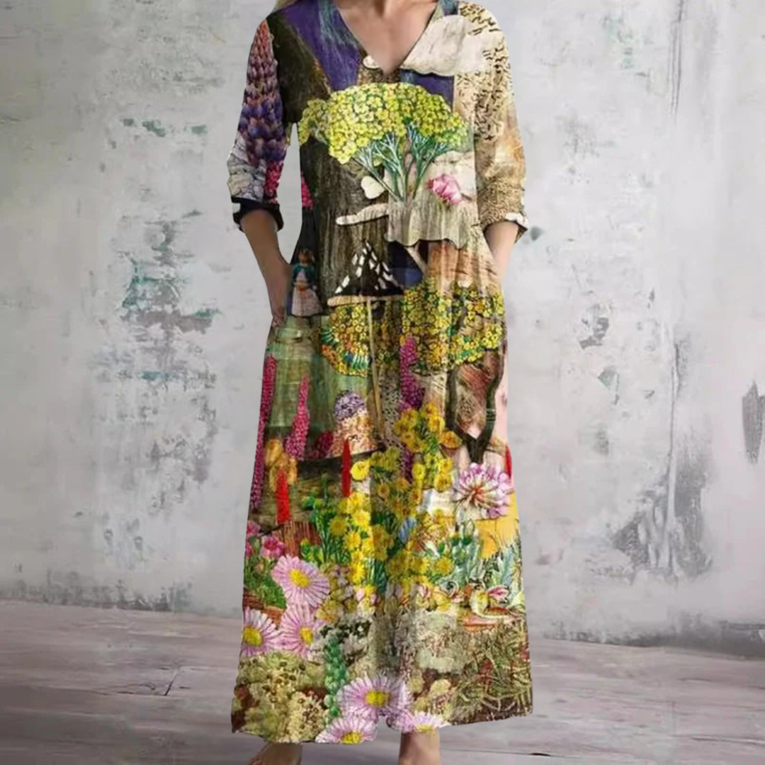 Olda Sommerkleid mit Blumenmuster