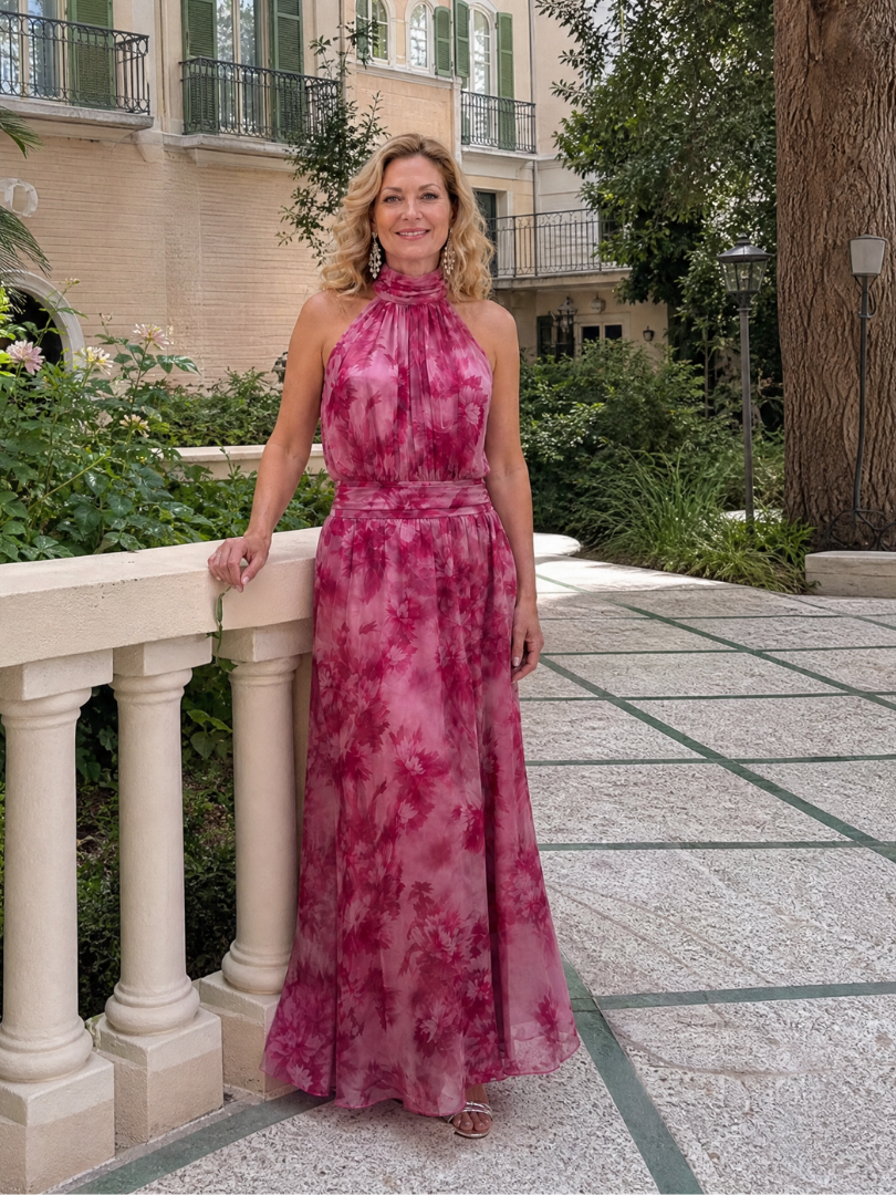Avien | Weiches Midikleid mit Neckholder-Ausschnitt