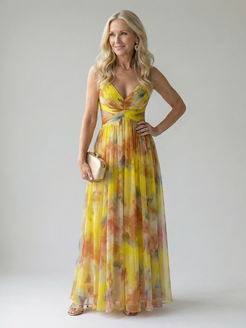 Kala | Weiches Maxikleid in Wickeloptik
